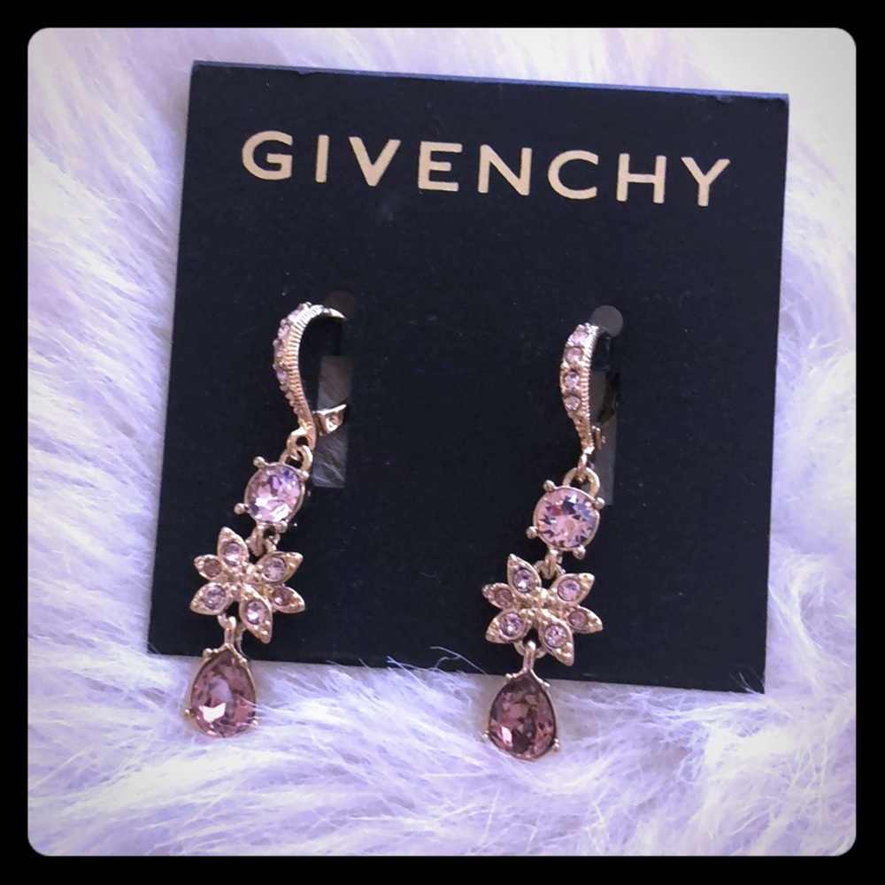 Givenchy gold tone halo earrings